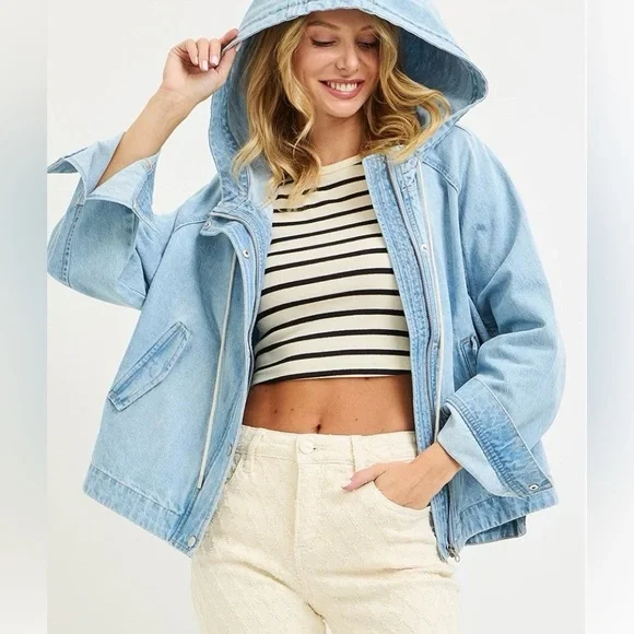 Risen NWT Oversized denim jacket - Picture 2 of 3